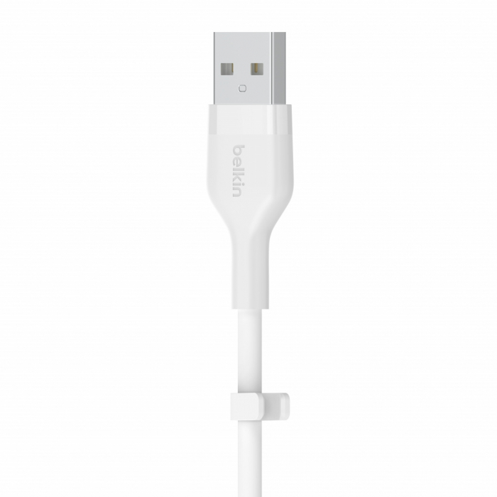 Belkin BOOST CHARGE Flex Silicone cable USB-A to USB-C - 1M - White [3]