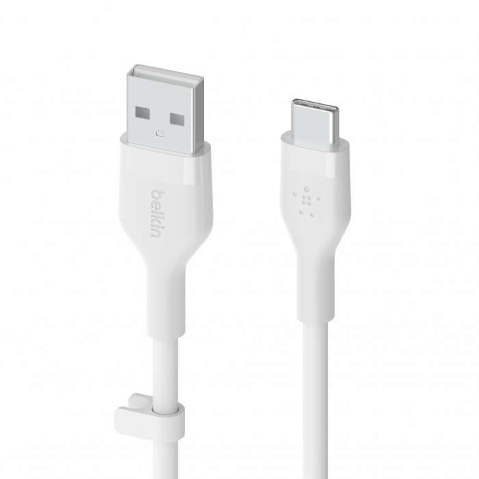 Belkin BOOST CHARGE Flex Silicone cable USB-A to USB-C - 2M - White [4]
