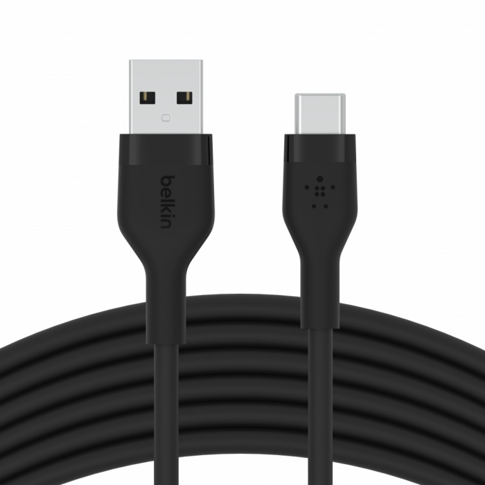 Belkin BOOST CHARGE Flex Silicone cable USB-A to USB-C - 3M - Black [2]