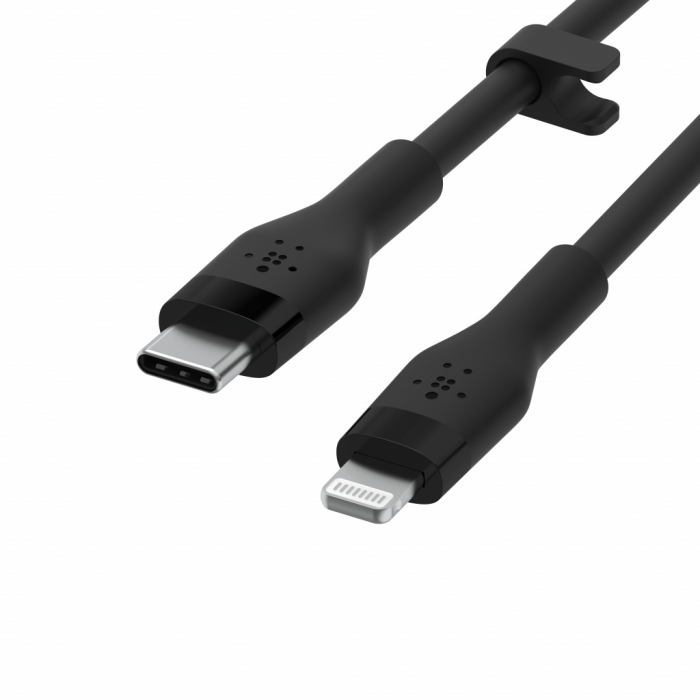 Belkin BOOST CHARGE Flex Silicone cable USB-C to Lightning - 1M - Black [3]