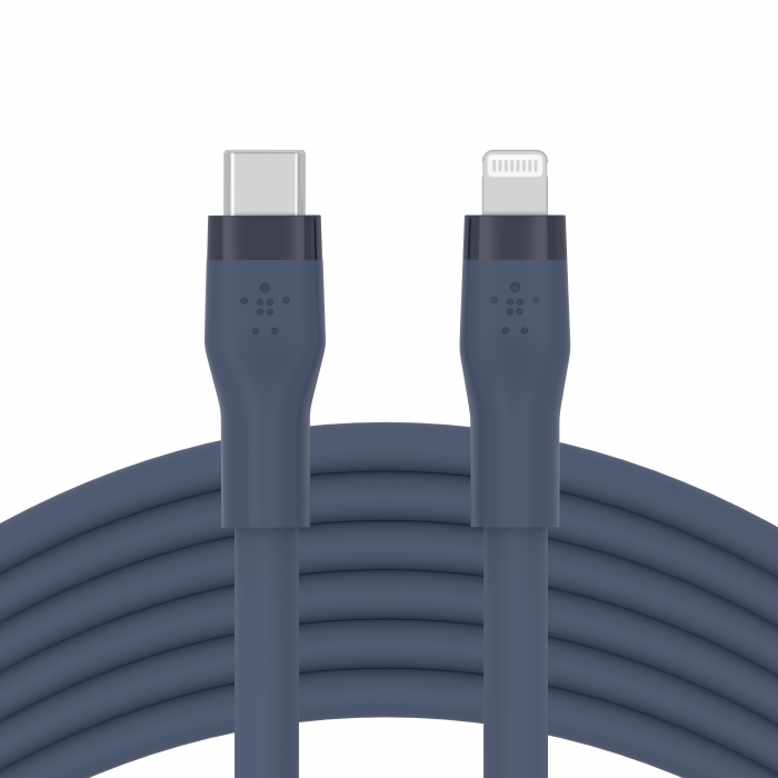 Belkin BOOST CHARGE Flex Silicone cable USB-C to Lightning - 3M - Blue [4]