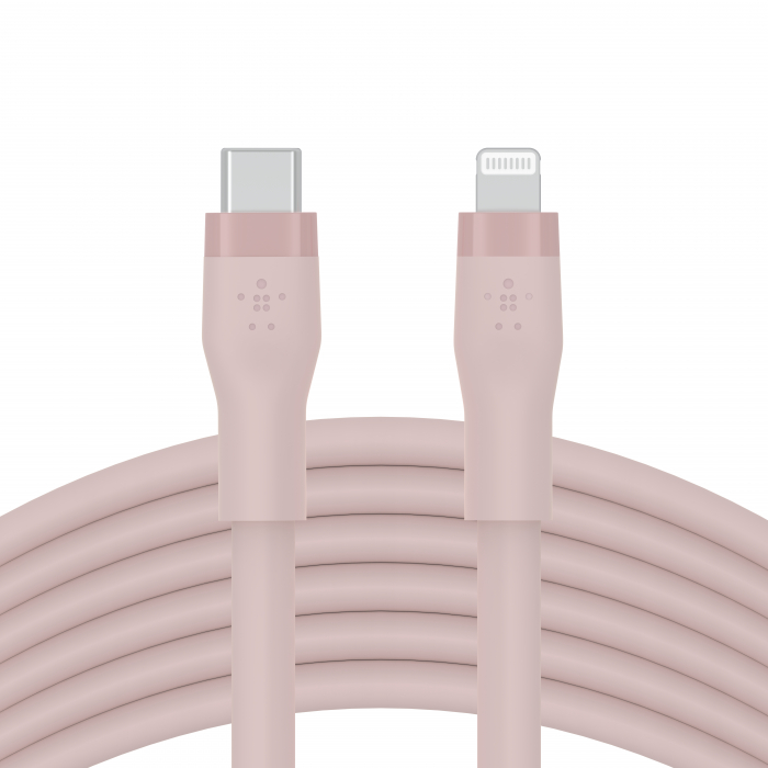 Belkin BOOST CHARGEª Flex Silicone cable USB-C to Lightning - 3M - Pink [3]