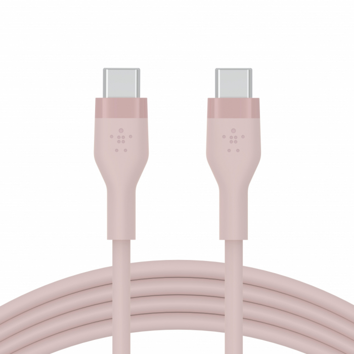 Belkin BOOST CHARGE Flex Silicone cable USB-C to USB-C 2.0 - 2M - Pink [2]