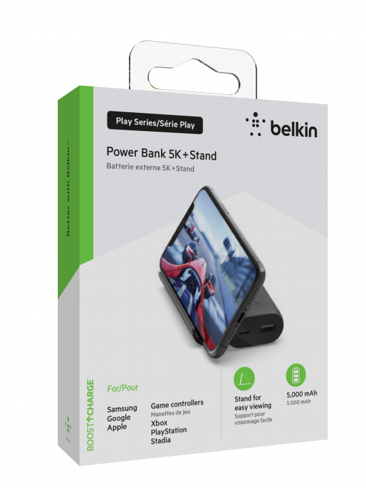 Belkin BOOST CHARGE Powerbank 5,000 mAh + Stand Play Series - Black [3]