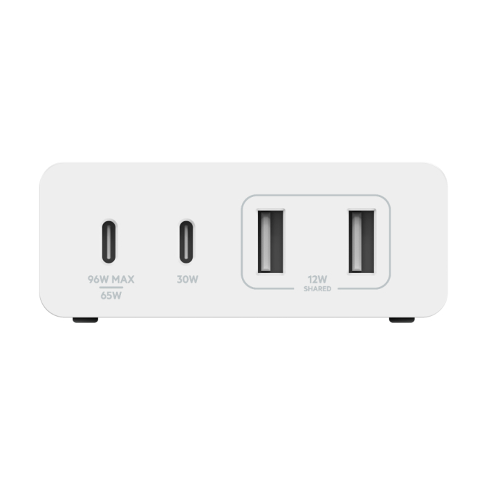 Belkin BOOST CHARGE PRO 108W 4-Ports USB GaN Desktop Charger (Dual C and Dual A) and 2M Cord - White [11]
