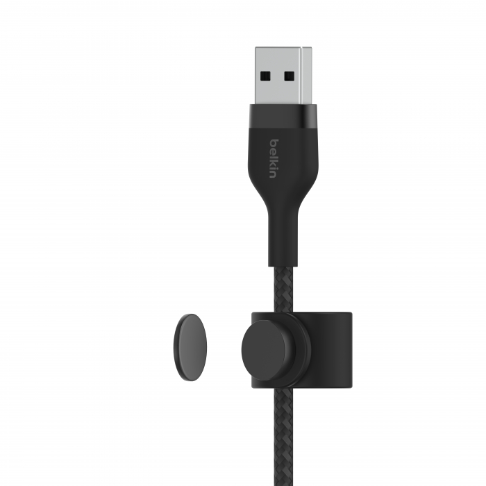 Belkin BOOST CHARGE PRO Flex USB-A to LTG, Braided Silicone Cable - 1M - Black [4]