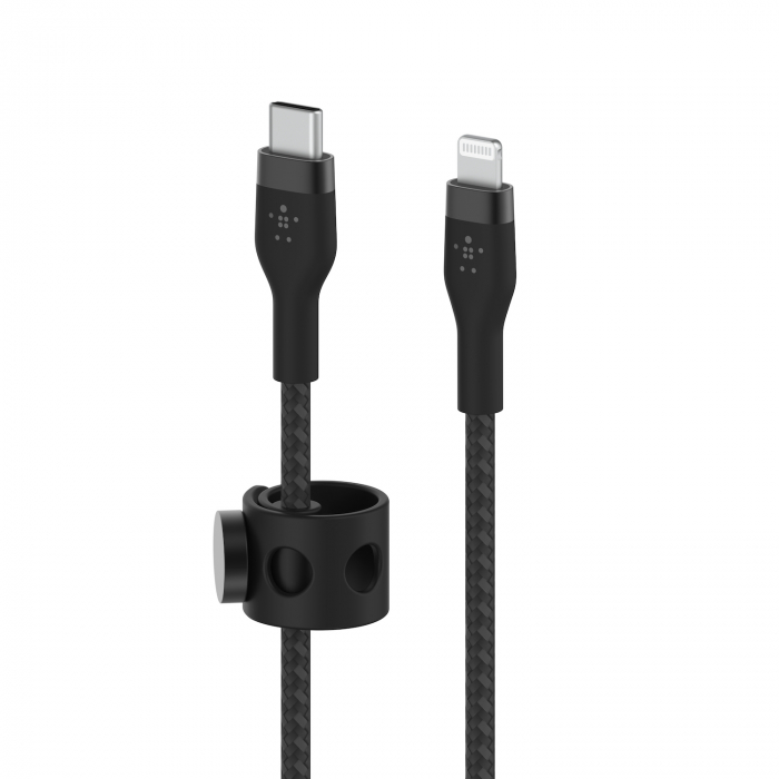 Belkin BOOST CHARGE PRO Flex USB-C to LTG, Braided Silicone Cable - 1M - Black [4]
