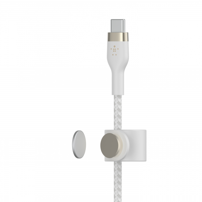 Belkin BOOST CHARGE PRO Flex USB-C to LTG, Braided Silicone Cable - 1M - White [2]