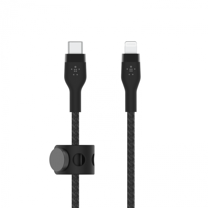 Belkin BOOST CHARGE PRO Flex USB-C to LTG, Braided Silicone Cable - 3M - Black [2]
