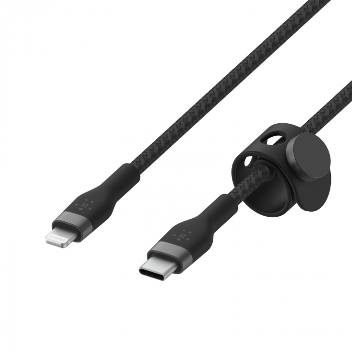 Belkin BOOST CHARGE PRO Flex USB-C to LTG, Braided Silicone Cable - 3M - Black [7]