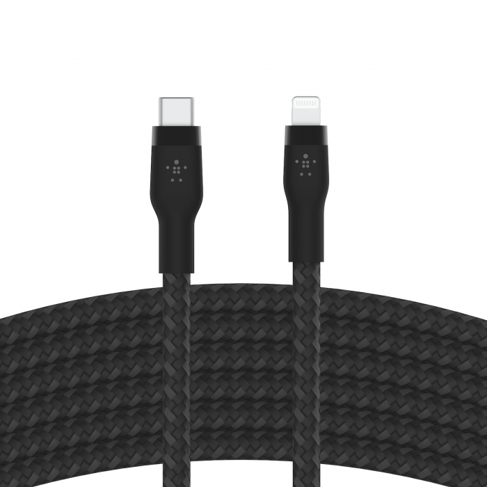 Belkin BOOST CHARGE PRO Flex USB-C to LTG, Braided Silicone Cable - 3M - Black [5]