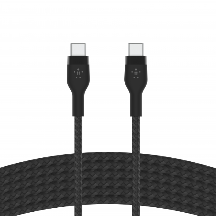 Belkin BOOST CHARGE PRO Flex USB-C to USB-C 2.0, Braided Silicone Cable - 3M - Black [6]