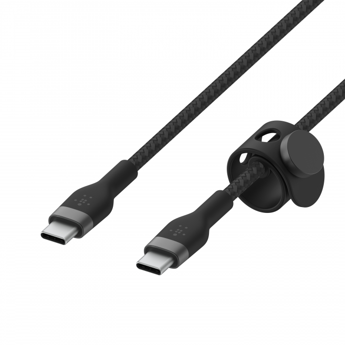 Belkin BOOST CHARGE PRO Flex USB-C to USB-C 2.0, Braided Silicone Cable - 3M - Black [7]