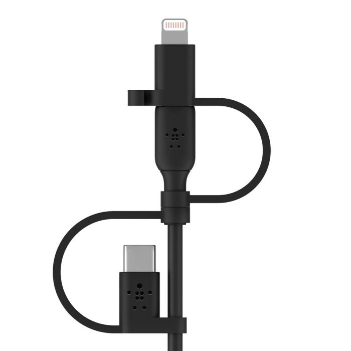 Belkin BOOST CHARGE Universal charging cable (Lightning/Micro-USB/USB-C to USB-A) Cable, PVC - 1M - Black [4]