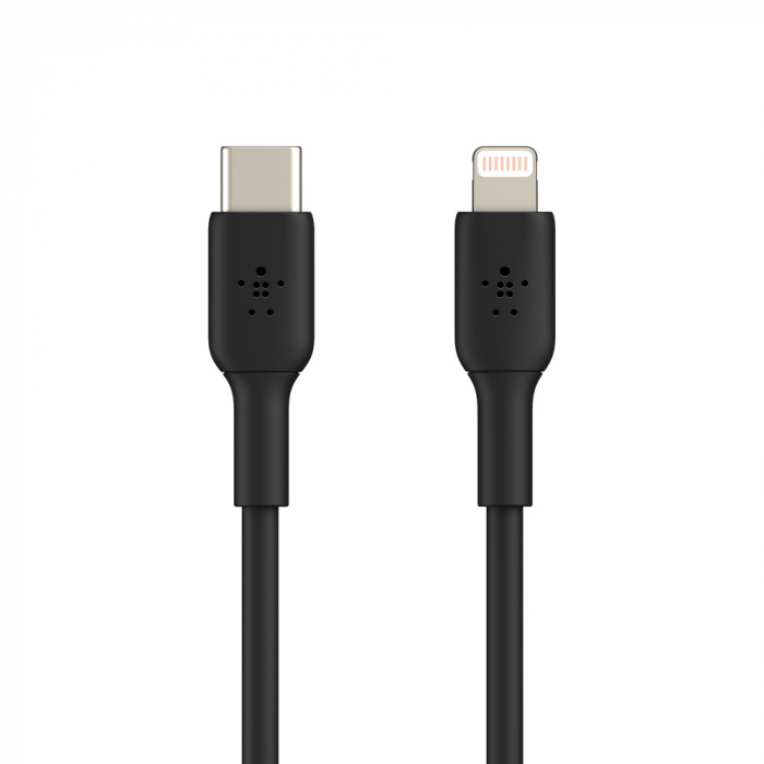 Belkin BOOST CHARGE USB-C to Lightning Cable, PVC - 1M - Black [2]