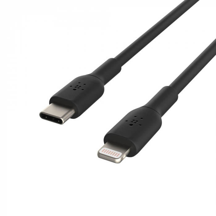 Belkin BOOST CHARGE USB-C to Lightning Cable, PVC - 1M - Black [6]