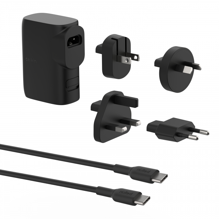 Belkin BOOSTCHARGE Hybrid Wall Travel Charger 25w + 5k Power Bank, UK, EU, US, AU - Black [7]