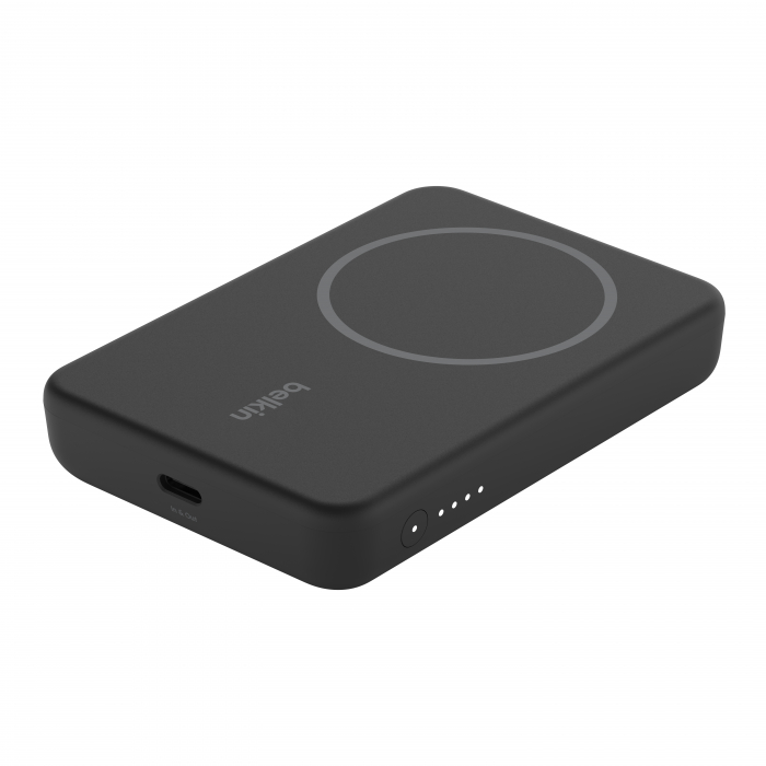 Belkin BOOSTCHARGE Magnetic Wireless Power Bank with kick stand 5,000mAh - Black [6]