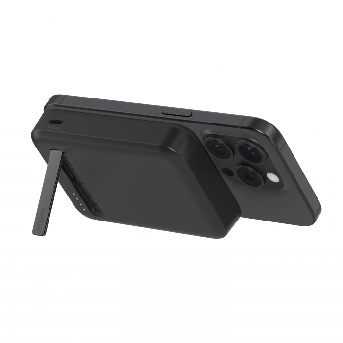 Belkin BOOSTCHARGE PRO 8k Qi2 MagSafe Compatible Powerbank with kickstand - Black [4]