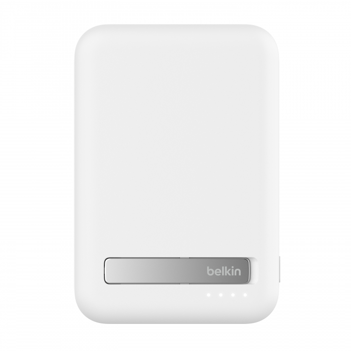 Belkin BOOSTCHARGE PRO 8k Qi2 MagSafe Compatible Powerbank with kickstand - White [2]