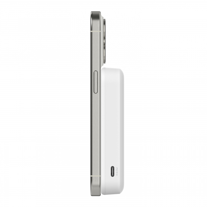 Belkin BOOSTCHARGE PRO 8k Qi2 MagSafe Compatible Powerbank with kickstand - White [4]