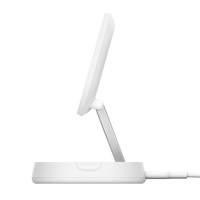 Belkin BOOSTCHARGE PRO Convertible Qi2 15w Magnetic Charging Stand, w/PSU - White [2]