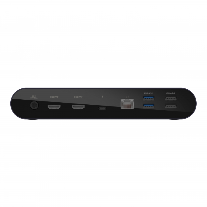 Belkin CONNECT Pro Thunderbolt 4 Dock - Triple display support up to 8K - Thunderbolt 4 - USB C - USB A - HDMI - SD - GbE - Audio - Mac/PC compatible - Black [11]