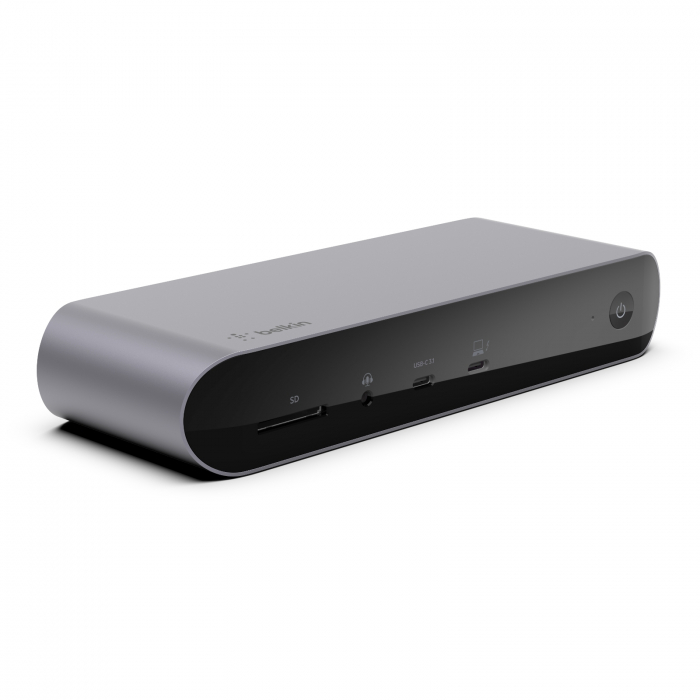 Belkin CONNECT Pro Thunderbolt 4 Dock - Triple display support up to 8K - Thunderbolt 4 - USB C - USB A - HDMI - SD - GbE - Audio - Mac/PC compatible - Black [3]