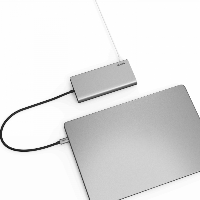 Belkin Connect Universal USB-C 8-in-1 Dual Display Core Hub - Silver [6]