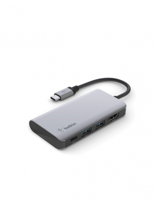 Belkin CONNECT USB-C 4in1 Multiport adapter - Grey [1]