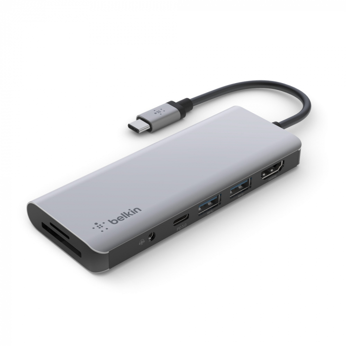 Belkin CONNECT USB-C 7in1 Multiport adapter - Grey [1]