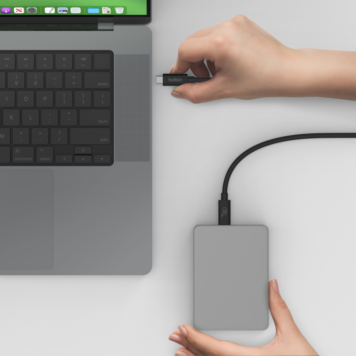 Belkin Connect USB4 Cable, 240W + 20Gbps 2m - Black [3]