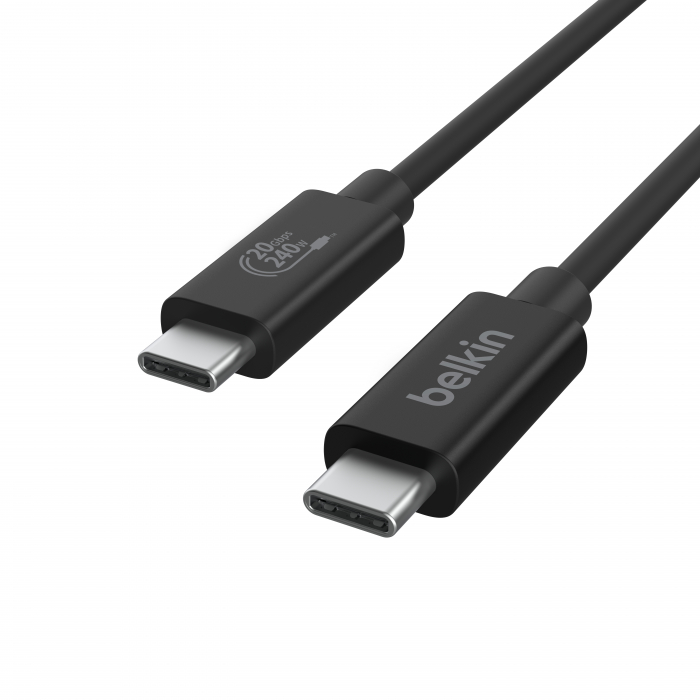 Belkin Connect USB4 Cable, 240W + 20Gbps 2m - Black [8]