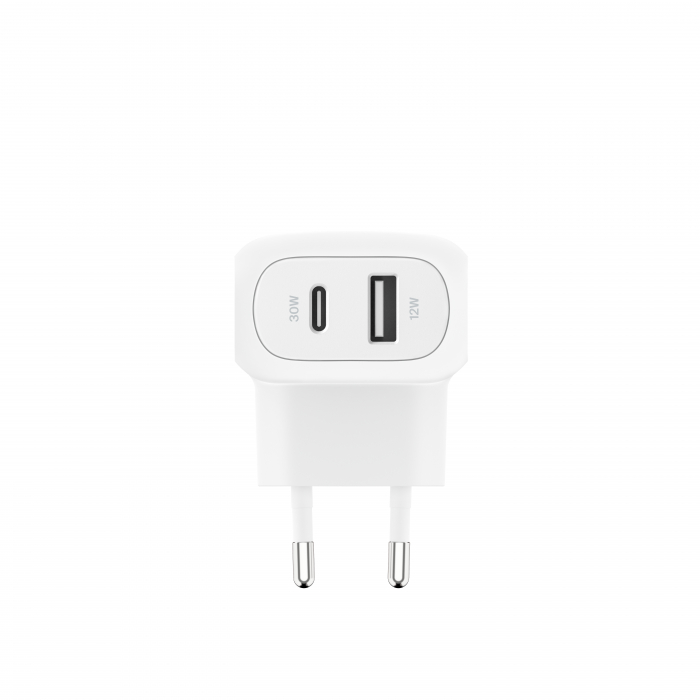 Belkin Dual Wall Charger 42W - 30W USB-C PD PPS + 12w USB-A - White [5]