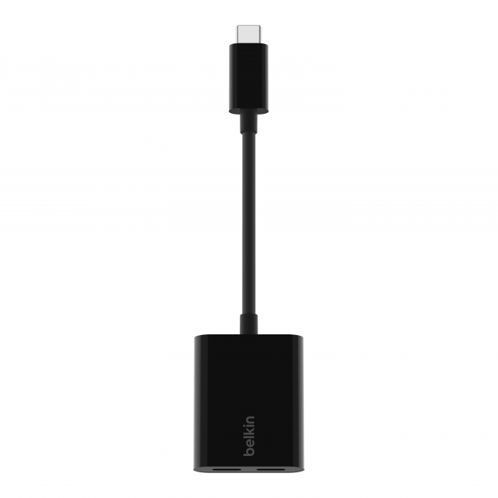 Belkin ROCKSTAR Dual USB-C Audio + Charge Adapter - Black [4]