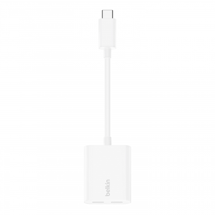 Belkin ROCKSTAR Dual USB-C Audio + Charge Adapter - White [7]