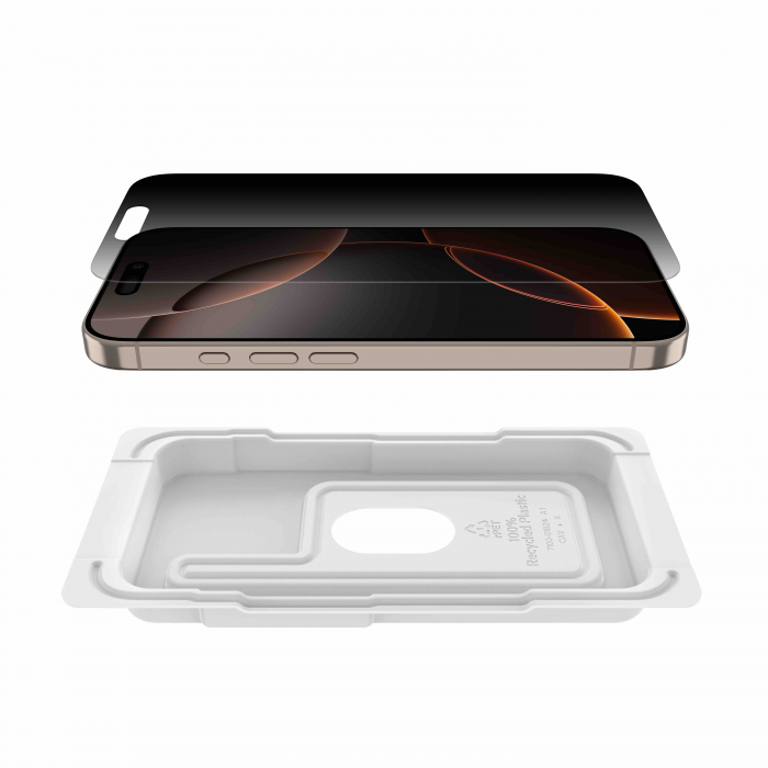 Belkin ScreenForce InvisiGlass Privacy Treated Screen Protector - iPhone 16 Pro [3]