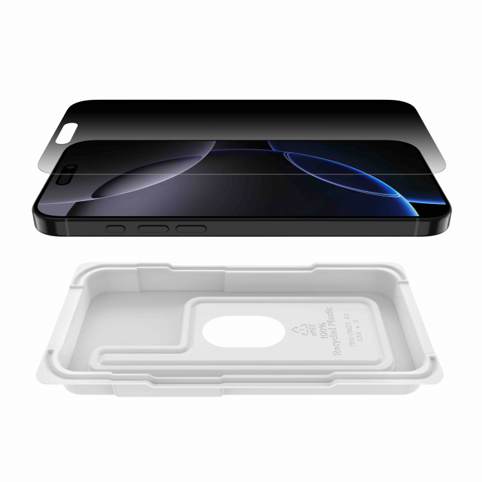 Belkin ScreenForce InvisiGlass Privacy Treated Screen Protector - iPhone 16 Pro Max [4]