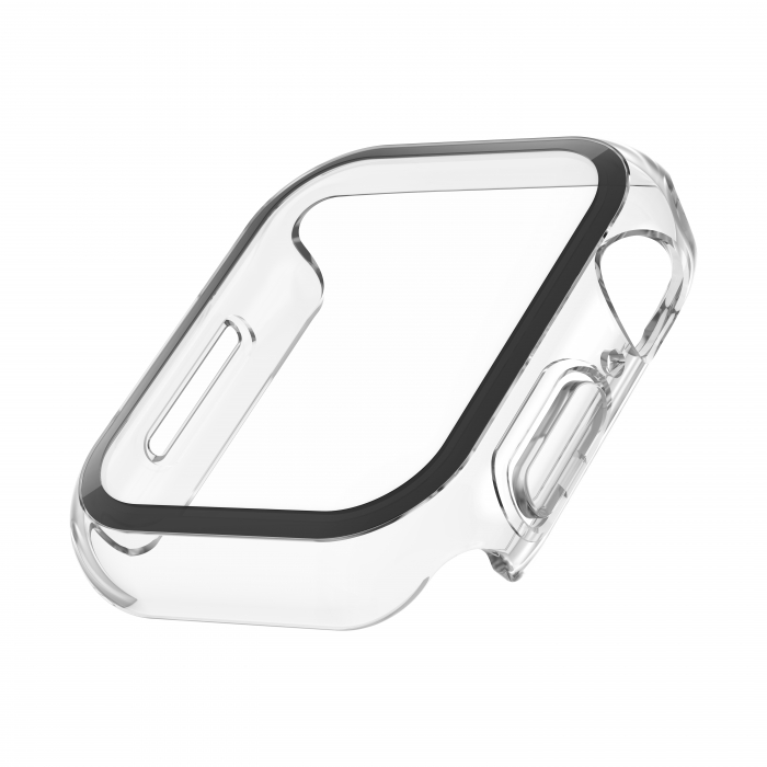 Belkin SCREENFORCE Tempered Curve 2-in-1 Treated Screen Protector + Bumper for Apple Watch Series 8 - Clear [4]
