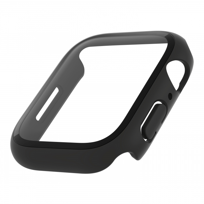 Belkin SCREENFORCE TemperedCurve 2-in-1 Treated Screen Protector + Bumper for Apple Watch Series 7 44mm/45mm- Black [2]