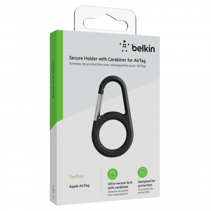 Belkin Secure Holder w Carabiner - Airtag - Black [2]