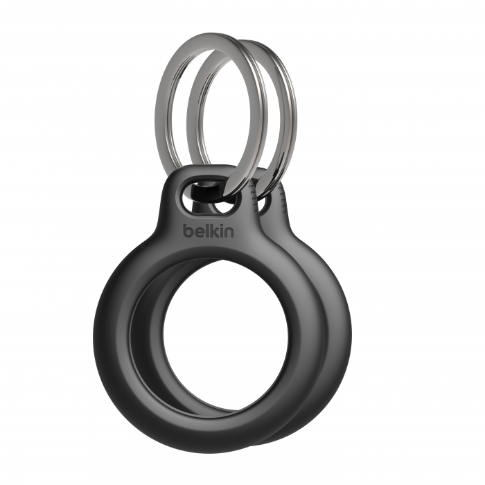 Belkin Secure Holder w Keyring - Airtag - 2 Pack - Black [1]