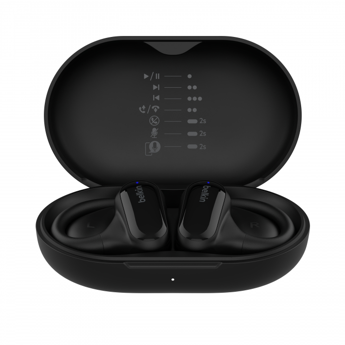 Belkin SOUNDFORM Clarfit Open-Ear Wireless Earbuds - Black [4]