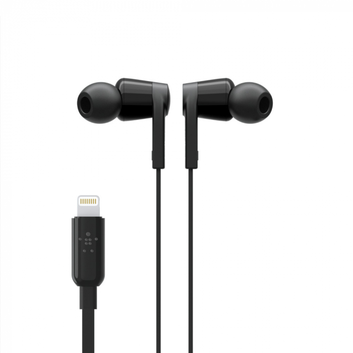 Belkin SOUNDFORM Earphones ROCKSTAR w Lightning Connector - Black [5]