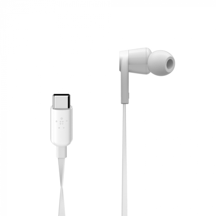 Belkin SOUNDFORM Earphones ROCKSTAR w USB-C - White [3]