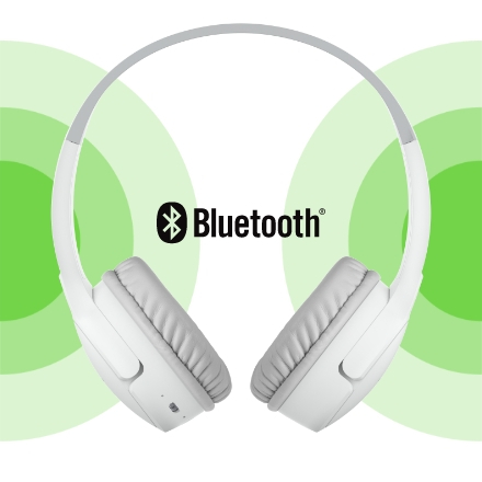 Belkin SOUNDFORM Mini - Wireless On-Ear Headphones for Kids - White [3]