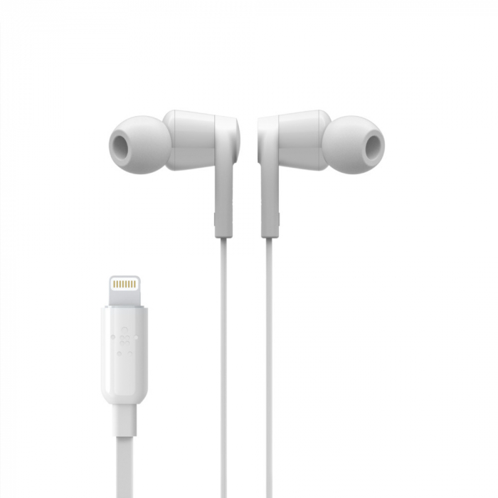Belkin SOUNDFORM Wired Earbuds with Lightning Connector - White [5]