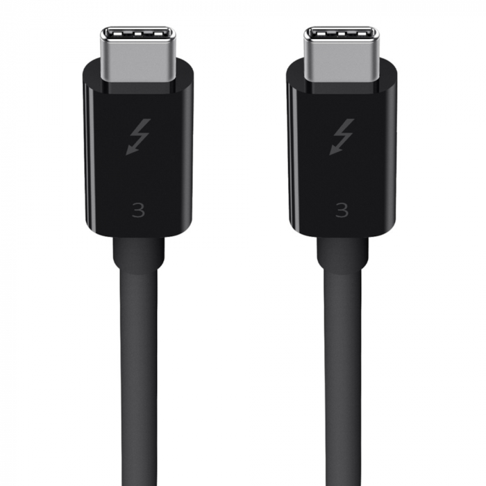 Belkin Thunderbolt 3 Cable USB-C to USB-C 100W 40Gbps 5K/Ultra HD 0.8m - Black [3]