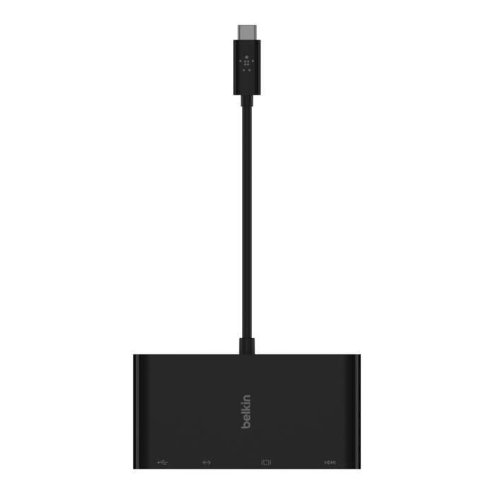 Belkin USB-C Multimedia Adapter (GBE - HDMI - VGA - USB-A) - Black [4]