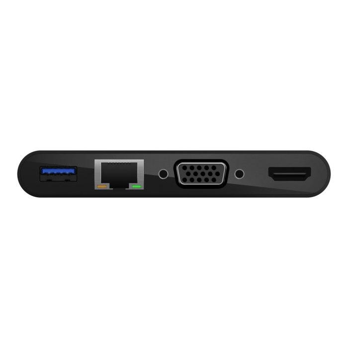 Belkin USB-C Multimedia Adapter (GBE - HDMI - VGA - USB-A) - Black [7]